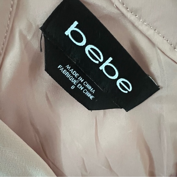 Bebe Blush Pink Fitted Midi Dress |Size 8| - Picture 5 of 6